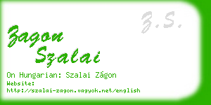 zagon szalai business card